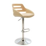 Bar Stool Fern Ivory Vegan Leather