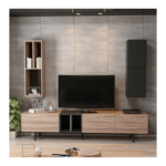 Tv Unit Diany in walnut-black - Image 3