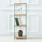 Bookcase Compton - glass in sonoma color - Image 2