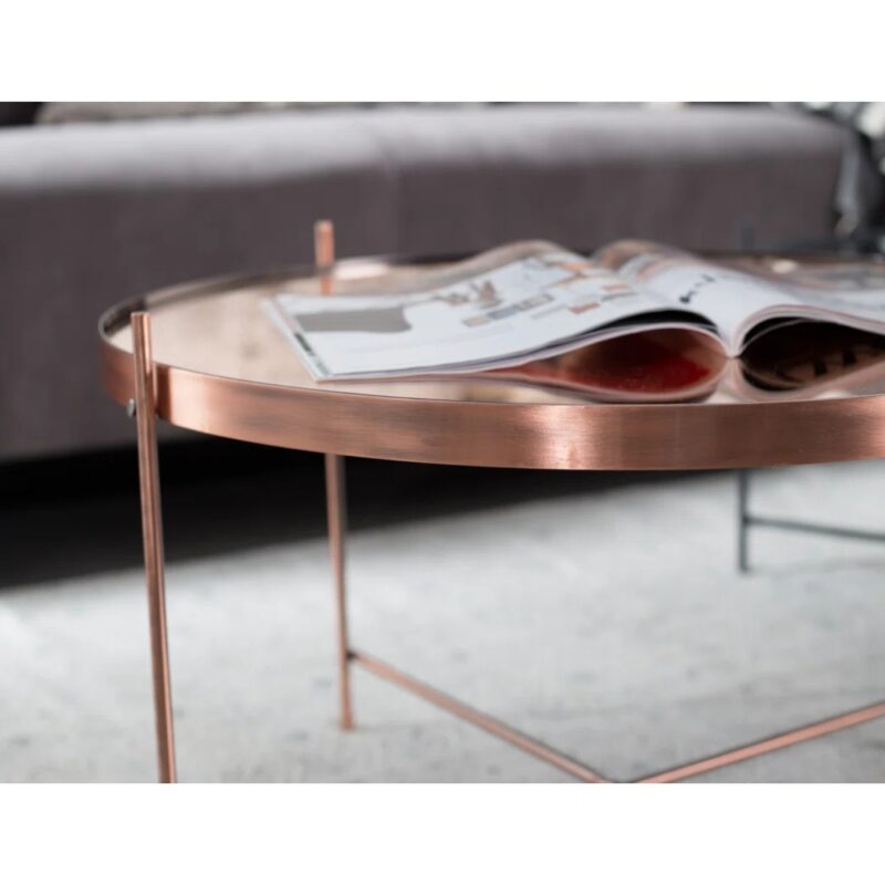Coffee table cupid copper xxl Ø82cm (3)