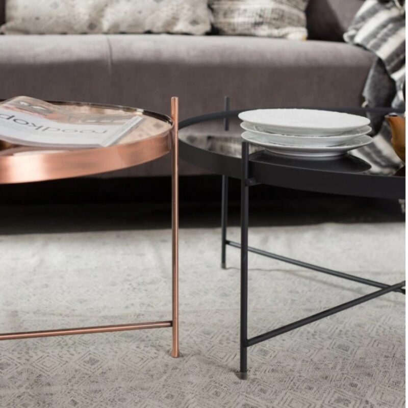 Coffee table cupid copper xxl Ø82cm (4)