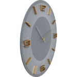 KARE Wall Clock Leonardo Grey/Gold - Image 2