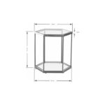 KARE Side Table Comb Gold 55 - Image 6