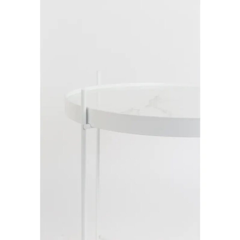 Side table cupid marble white Ø43cm (5)