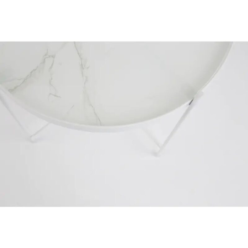 Side table cupid marble white Ø43cm (6)