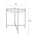 Side table cupid marble white Ø43cm (8)