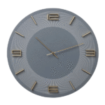 KARE Wall Clock Leonardo Grey/Gold