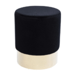 KARE Stool Cherry-Black-Brass Ø35cm