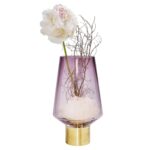 Mor Asil Halkalı Vazo 26cm (9)