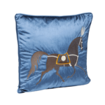 KARE Cushion Classy Horse Blue 45x45cm - Image 2