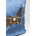 KARE Cushion Classy Horse Blue 45x45cm - Image 6