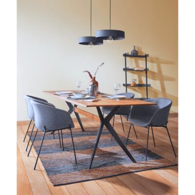 Chair with armrest raja grey (2)
