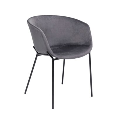 Chair with armrest raja grey