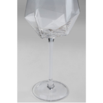 Wine Glass Diamond Gold Rim - Image 6