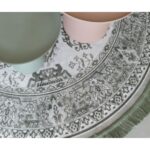 Carpet Reza Green Grey Ø160cm (9)