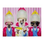 KARE Picture Glass Dogs Day Salon 80x60cm