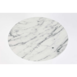 Side Table Snow Marble Oval - Image 2