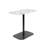 Side Table Snow Marble Rectangle - Image 2