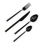 Cutlery Gloria Matt Black (16 Part) (6)