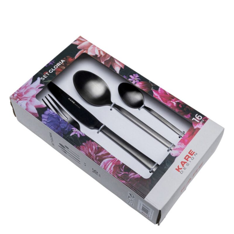Cutlery Gloria Matt Black (16 Part) (8)