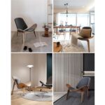 Armchair shell black walnut (10)