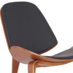 Armchair shell black walnut (14)