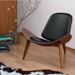 Armchair shell black walnut (3)