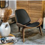 Armchair shell black walnut (4)