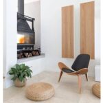 Armchair shell black walnut (5)