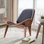 Armchair shell black walnut (6)