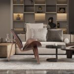 Armchair shell black walnut (7)
