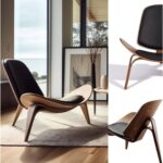 Armchair shell black walnut (9)