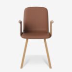 Chair bolia palm upholstered cognac (7)