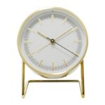 KARE Alarm Clock Levin Gold 10x12cm