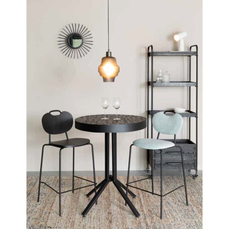 Mirror selena black Ø50cm (2)