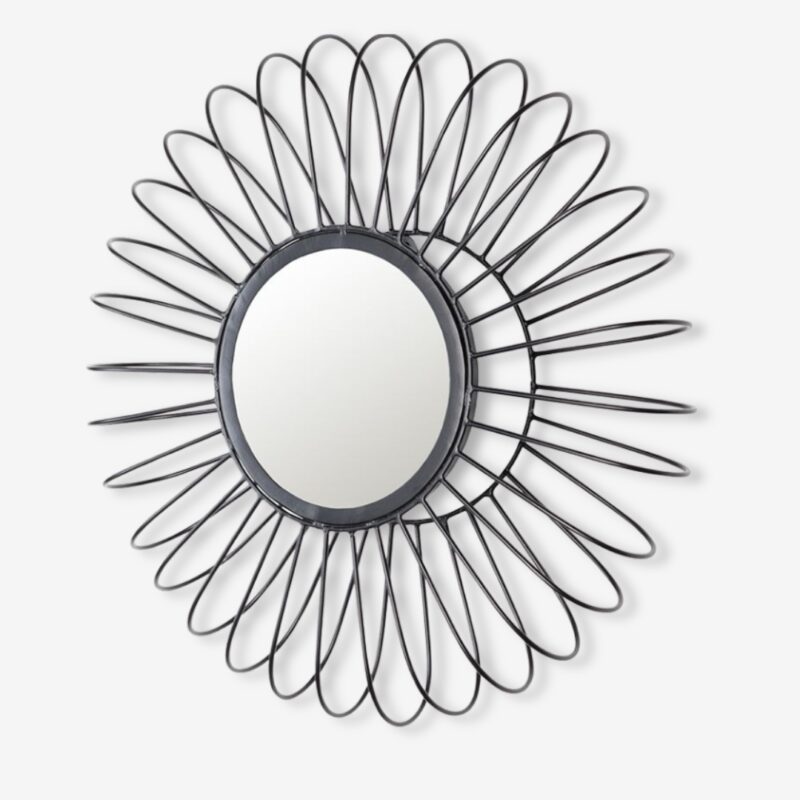Mirror selena black Ø50cm (4)