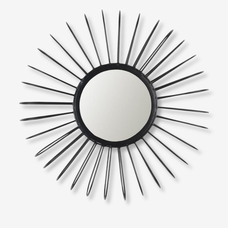 Mirror selena black Ø50cm