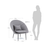 Armchair Tradition Light Grey - Image 3