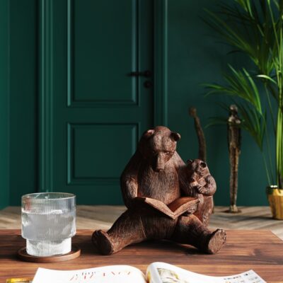 Deco Figurine Reading Bears (2)