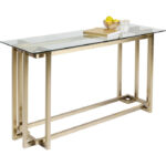 KARE Console Table Clara Gold 145x76cm - Image 7