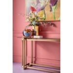 KARE Console Table Clara Gold 145x76cm - Image 4