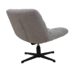 Armchair Modernist Grey Fabric - Image 2