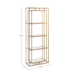 Golden Bookcase Elenor 4P - Image 2