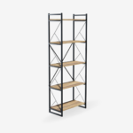 Bookcase Walnut Black