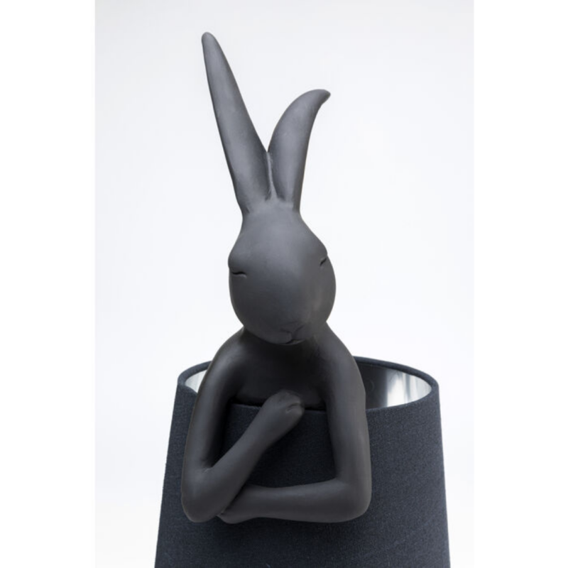 KARE Table-Lamp Animal-Rabbit in Matt black tone