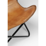 KARE Armchair-California made from brown leather