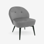 Armchair Grey Velvet