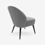 Armchair Pares Grey Velvet - Image 2