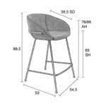 Bar stool feston brown (26)