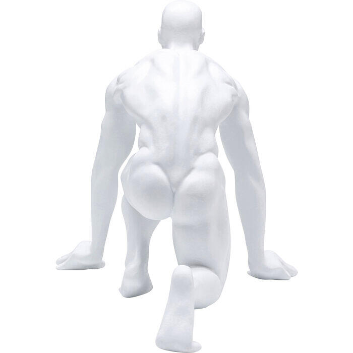 KARE Deco-Figurine Runner-White 25cm